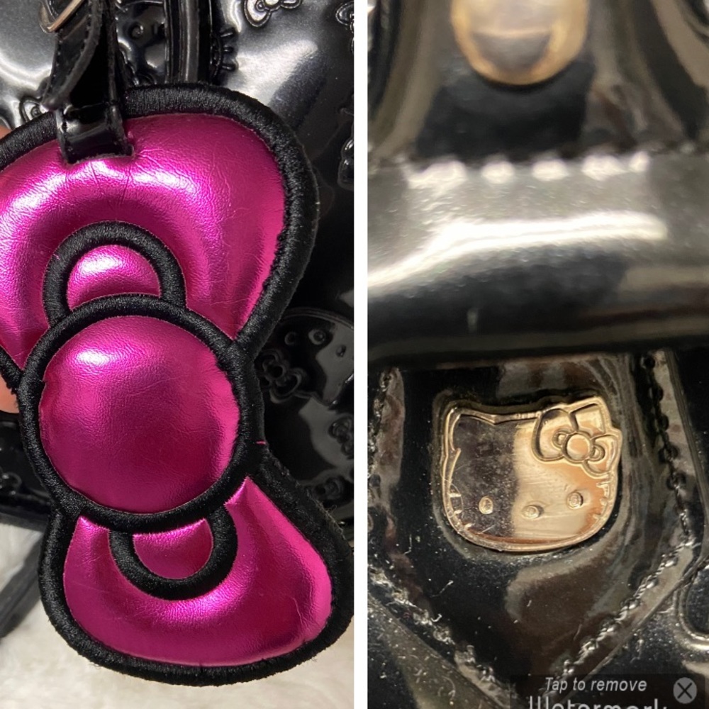 Hello Kitty Loungefly Large Tote Bag patent leather Y2K - Picture 5 of 11